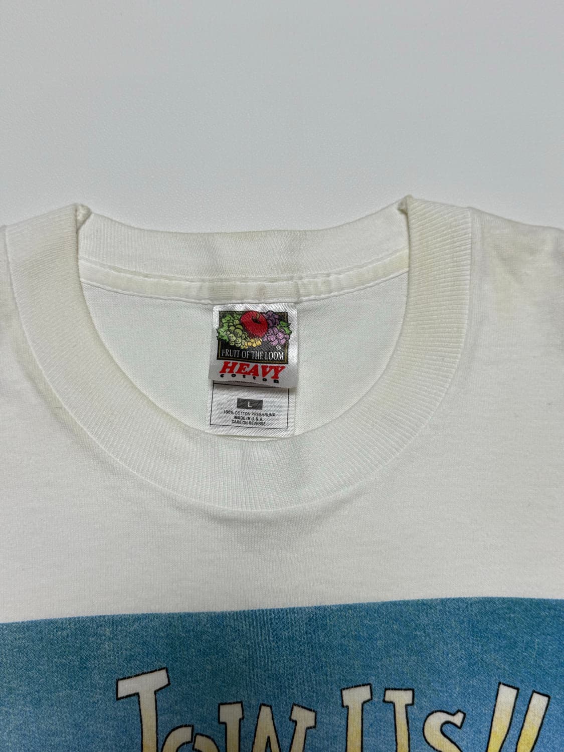 90s usa 빈티지 프린팅 반팔 티셔츠 L 상품이미지4