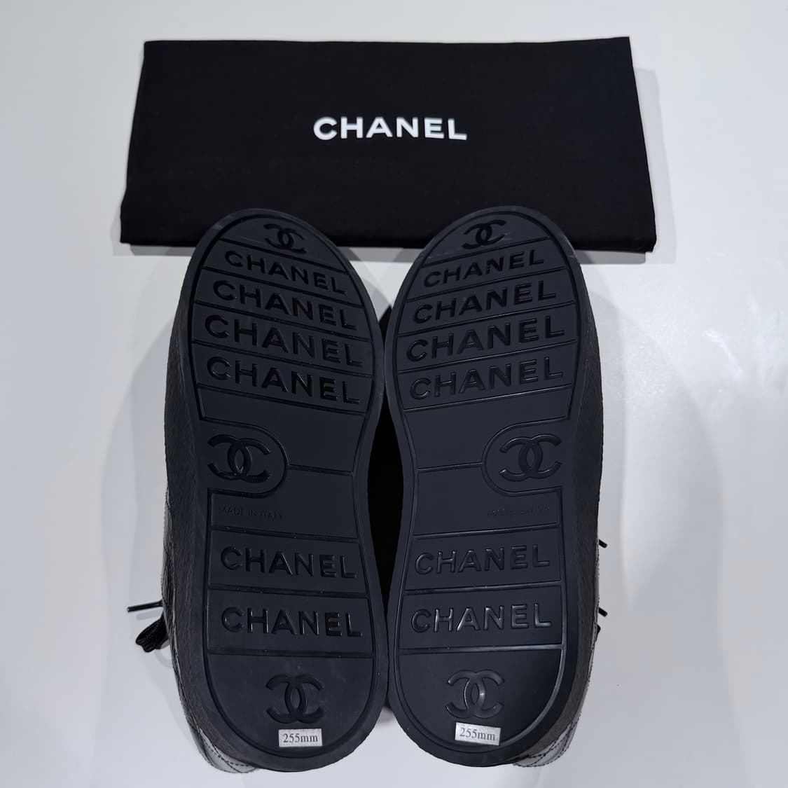 (S+/38.5) / 샤넬 빅터 쿼즈 퀄팅 블랙 스니커즈 상품이미지9