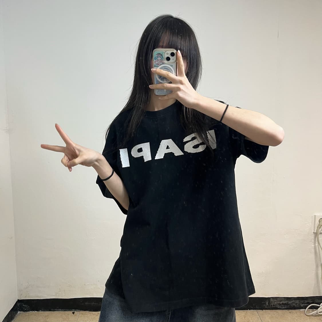 ISAPI black t-shirt 상품이미지2