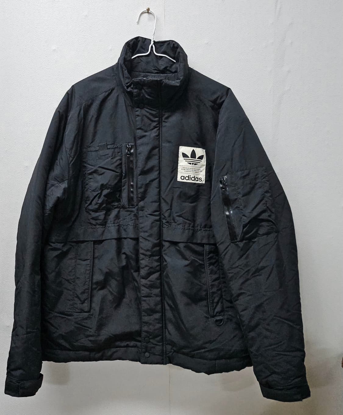 아디다스 블랙 누빔 패딩 점퍼  XL 상품이미지1