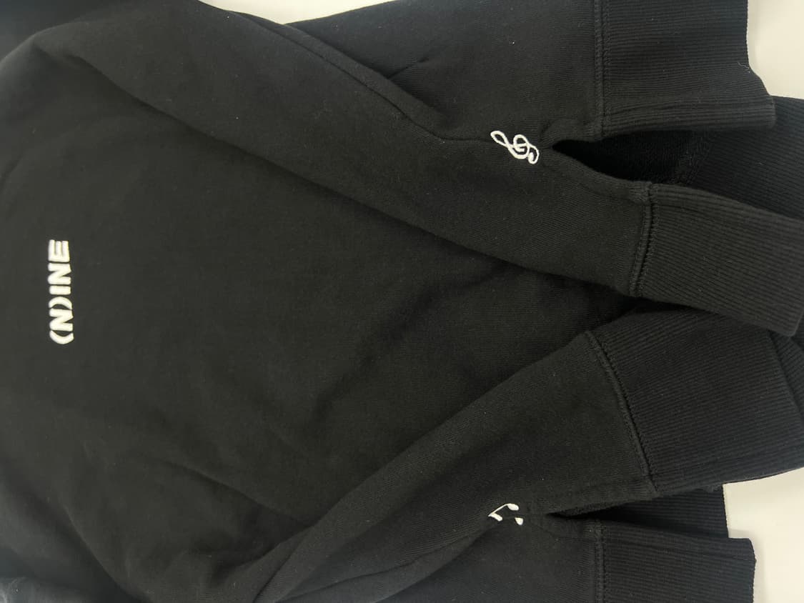 넘버나인 자수 루즈핏 후드티 상품이미지4