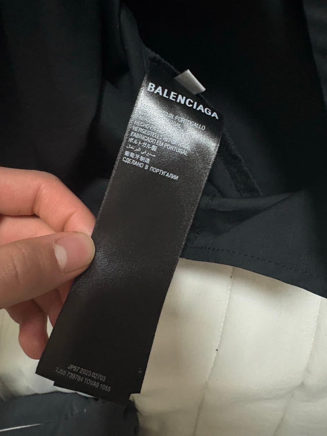 발렌시아가 개퍼 웨이브 로고 셔츠 M 상품이미지5