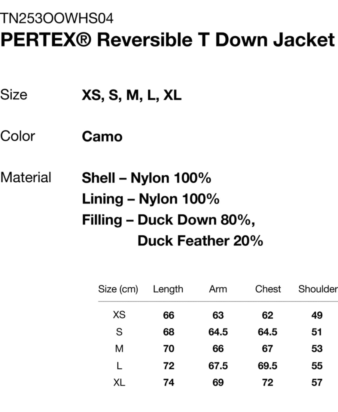 [S] 디스이즈네버댓 퍼텍스 리버시블 패딩 카모

새상품

사이즈: S 상품이미지5
