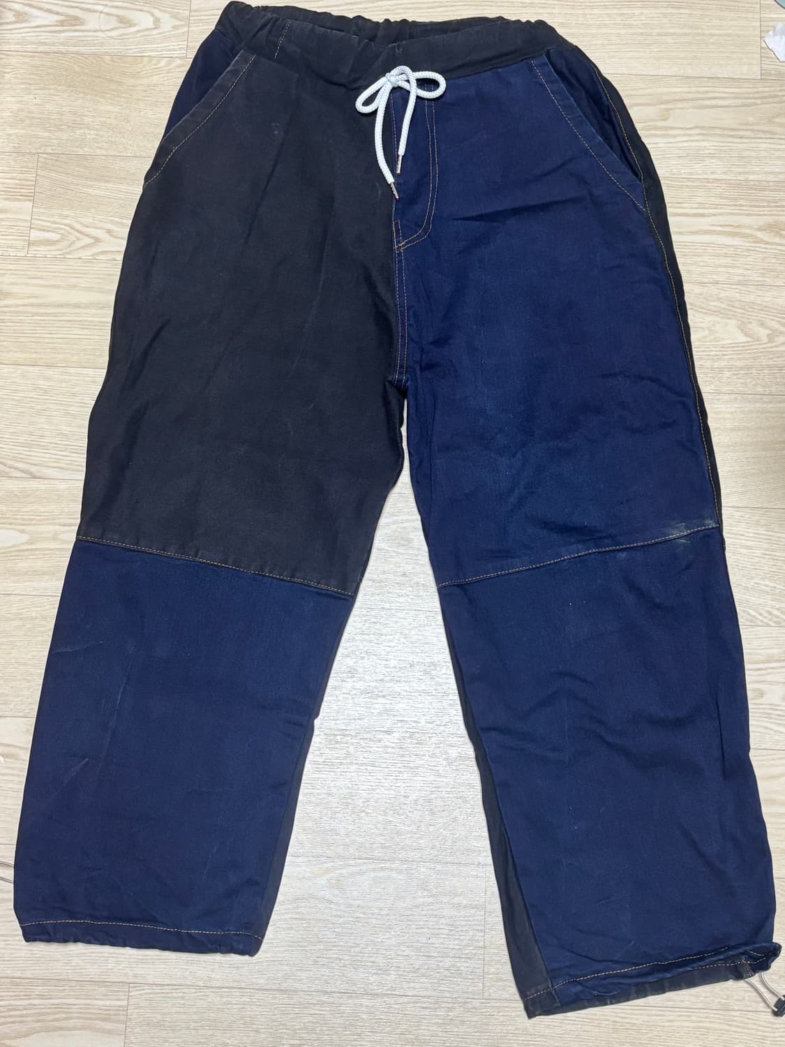 데님 스트링 팬츠 상품이미지1