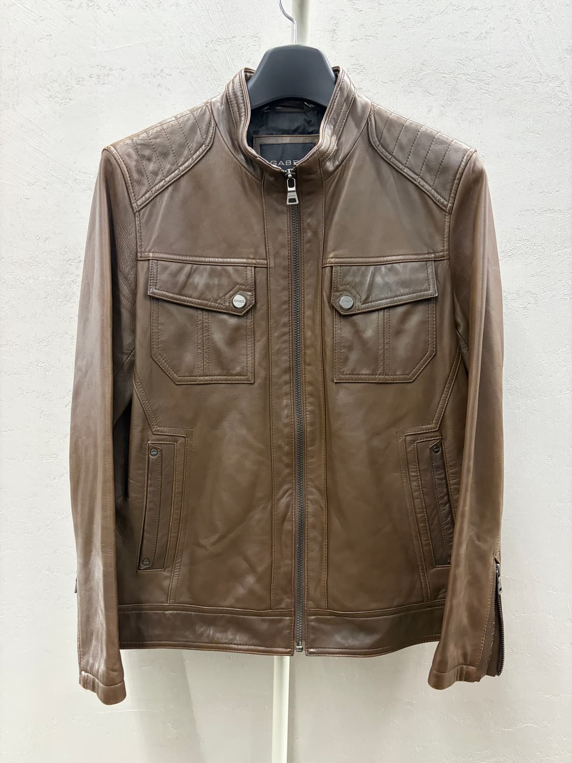 GABBA 가바 브라운 가죽자켓 100 상품이미지2