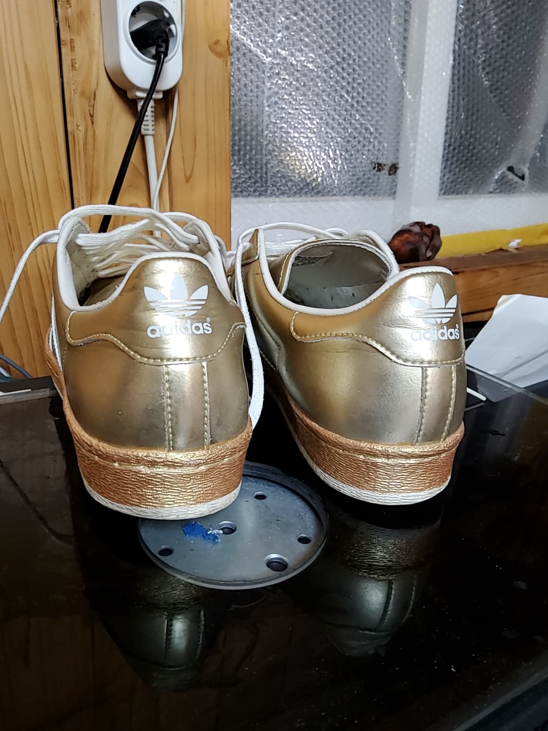 아디다스 슈버스타 골드메탈토 스니커즈 260-265 레어 상품이미지1