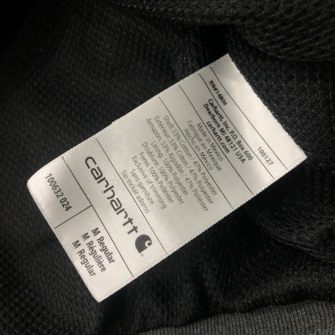 칼하트 레인디펜더 페이딩 후드집업 상품이미지7