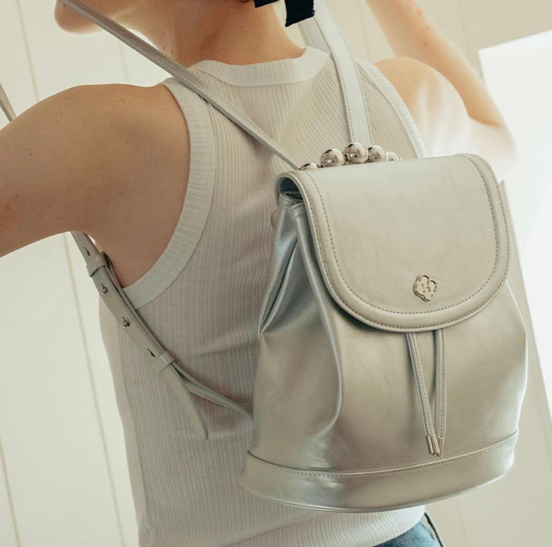 히어리 실버 백팩 상품이미지1