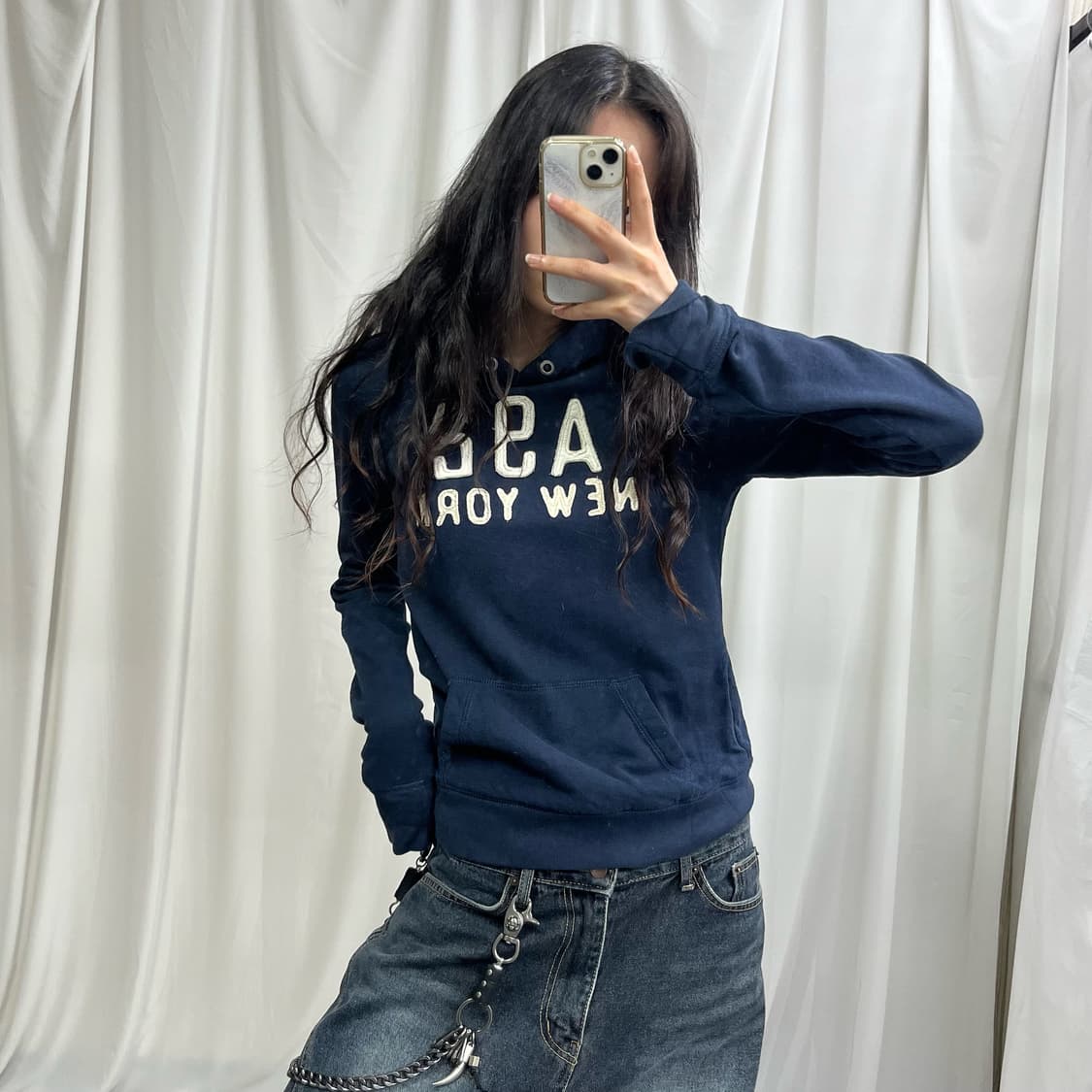 Abercrombie navy hoody 상품이미지1