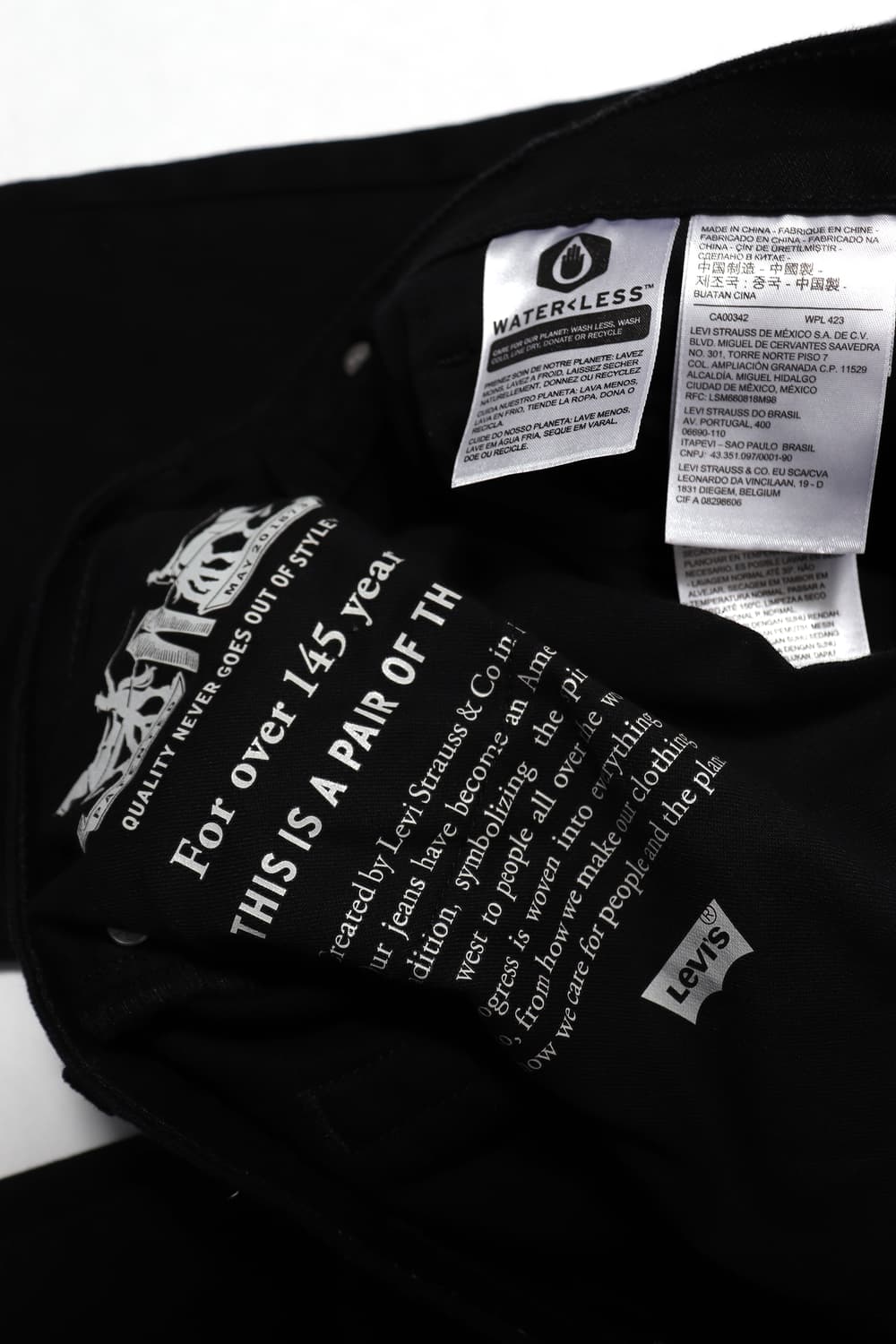 LEVIS 511 블랙 코튼 데님 팬츠 size 34 상품이미지7