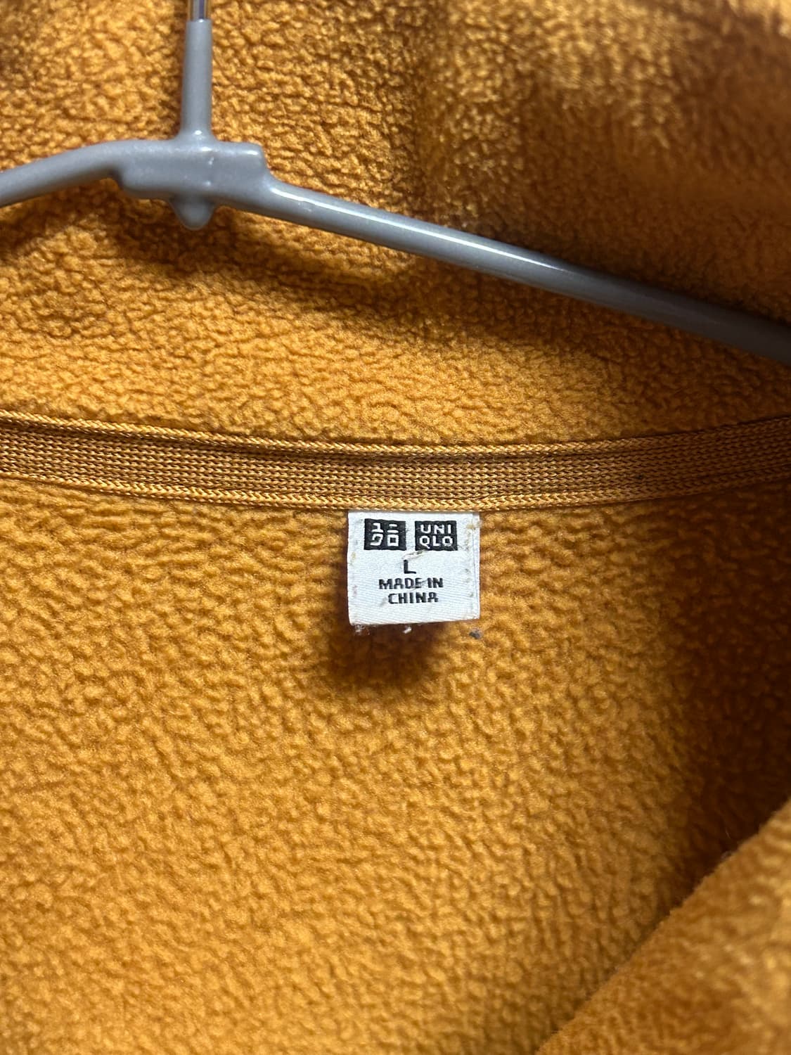 유니클로 후리스 자켓 L 머스타드 상품이미지2