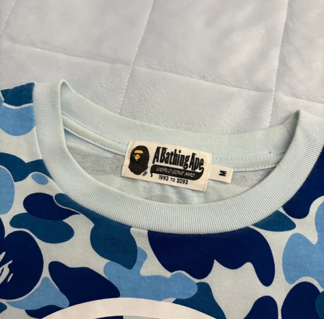 베이프 비지웍스 블루카모 반팔 M 상품이미지2