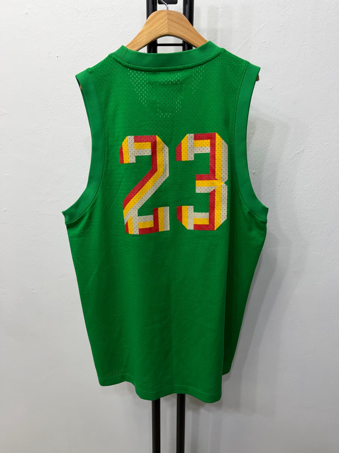 정품) 나이키 조던 그린 메쉬 민소매 티셔츠 L 상품이미지4