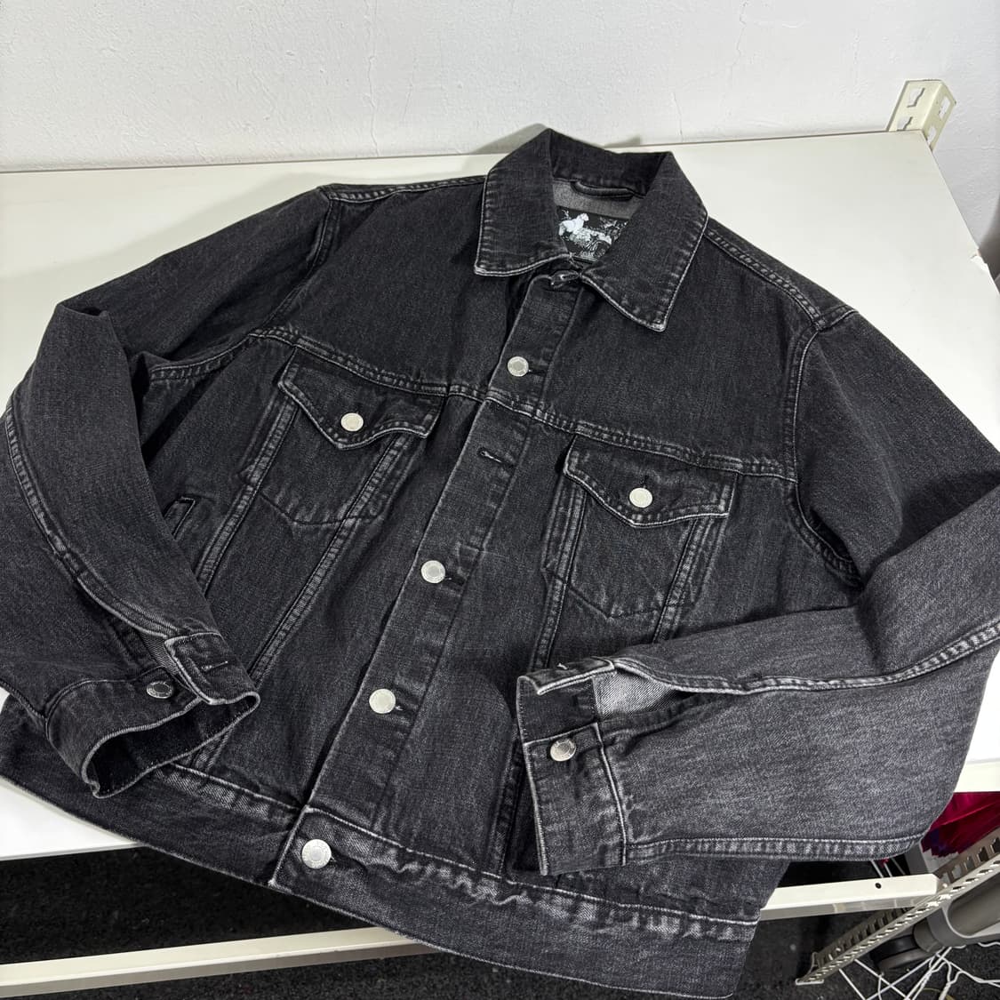 95 모드나인 흑청 데님자켓 상품이미지1