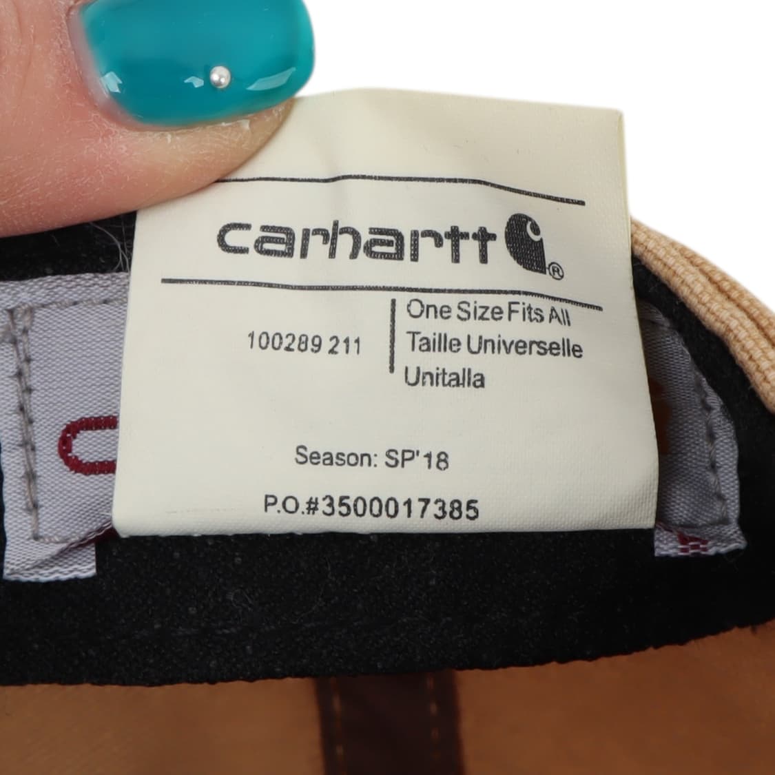 칼하트 베이지 레더탭 캔버스 캡 상품이미지9