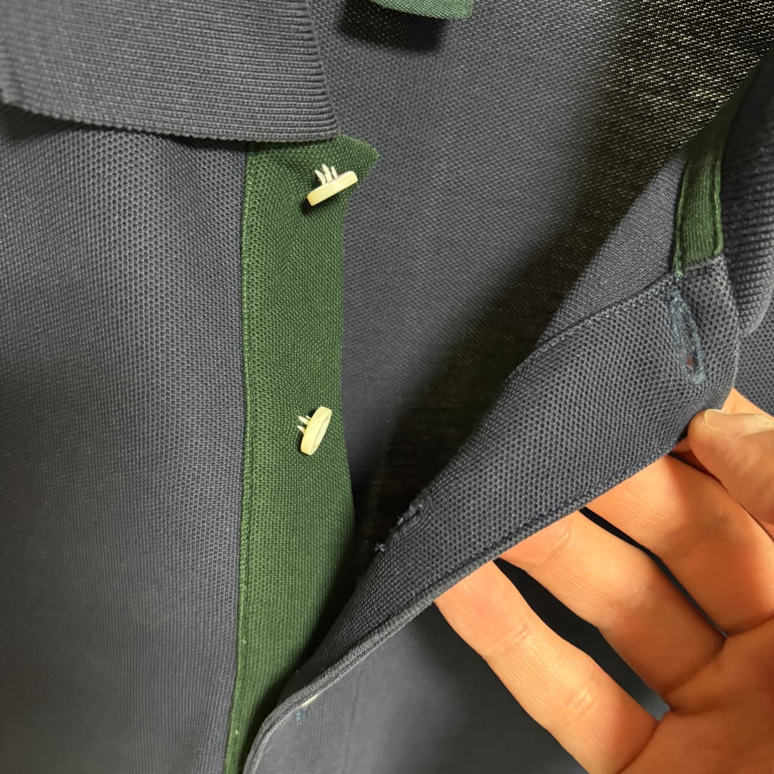 브룩스브라더스 컨트리클럽 코튼 PK 카라 반팔 티셔츠 / 네이비, M 상품이미지6