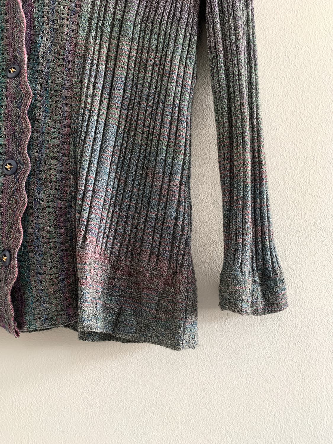 (Vintage)Rainbow frill button cardigan 상품이미지5