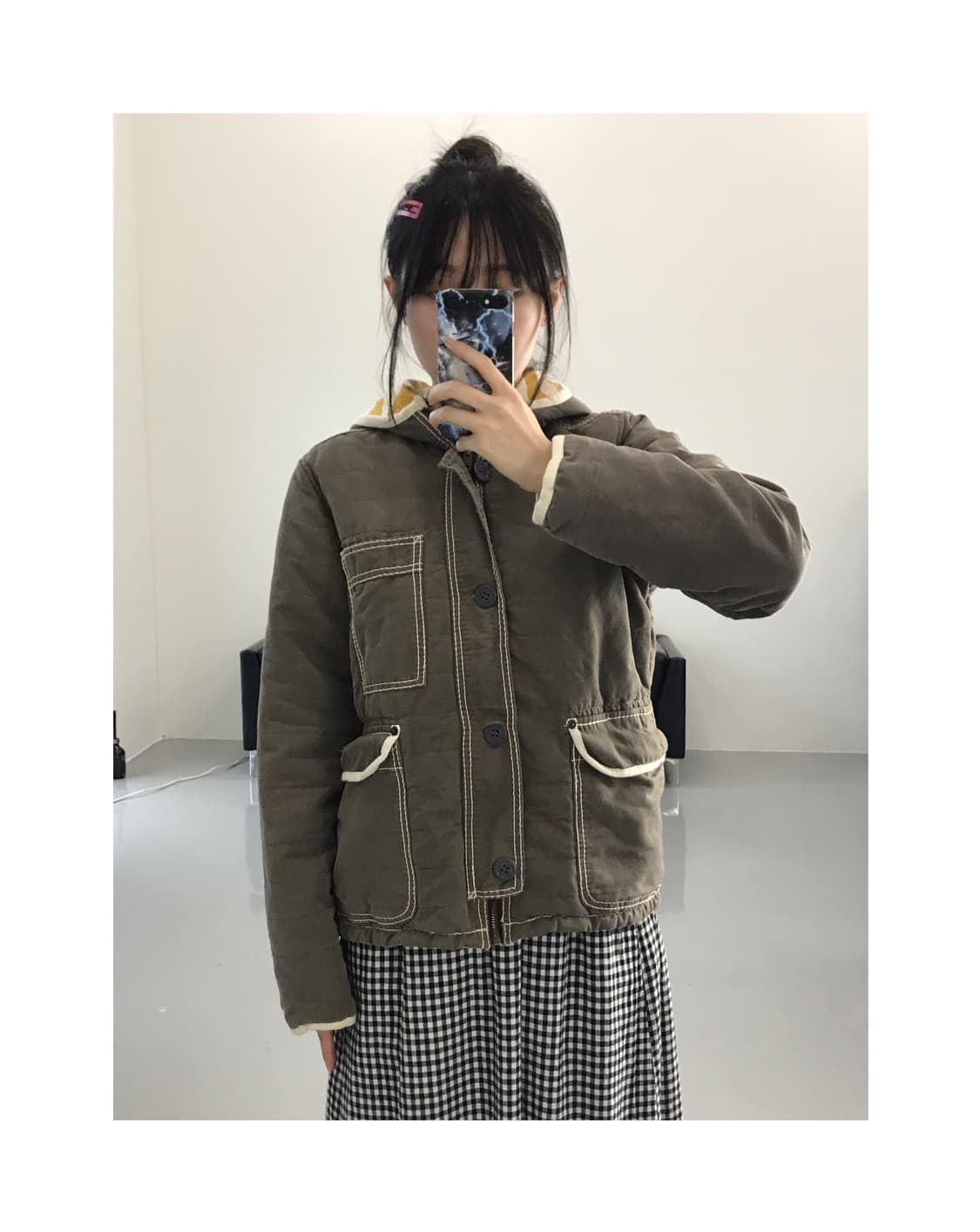 Jpn khaki reversible jumper 상품이미지1