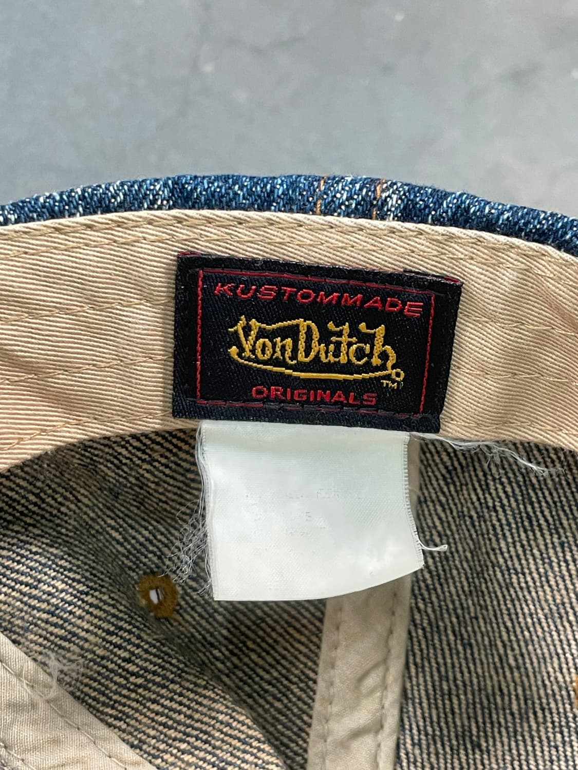 본더치 y2k 그런지 데님 캡 상품이미지7