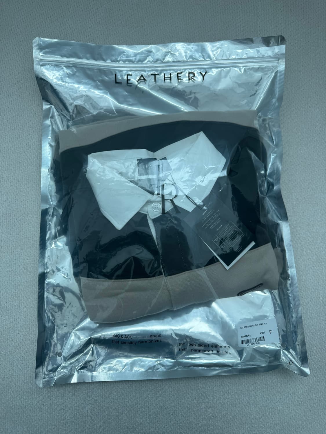 레더리 럭비 스트라이프 맨투맨 챠콜 상품이미지6