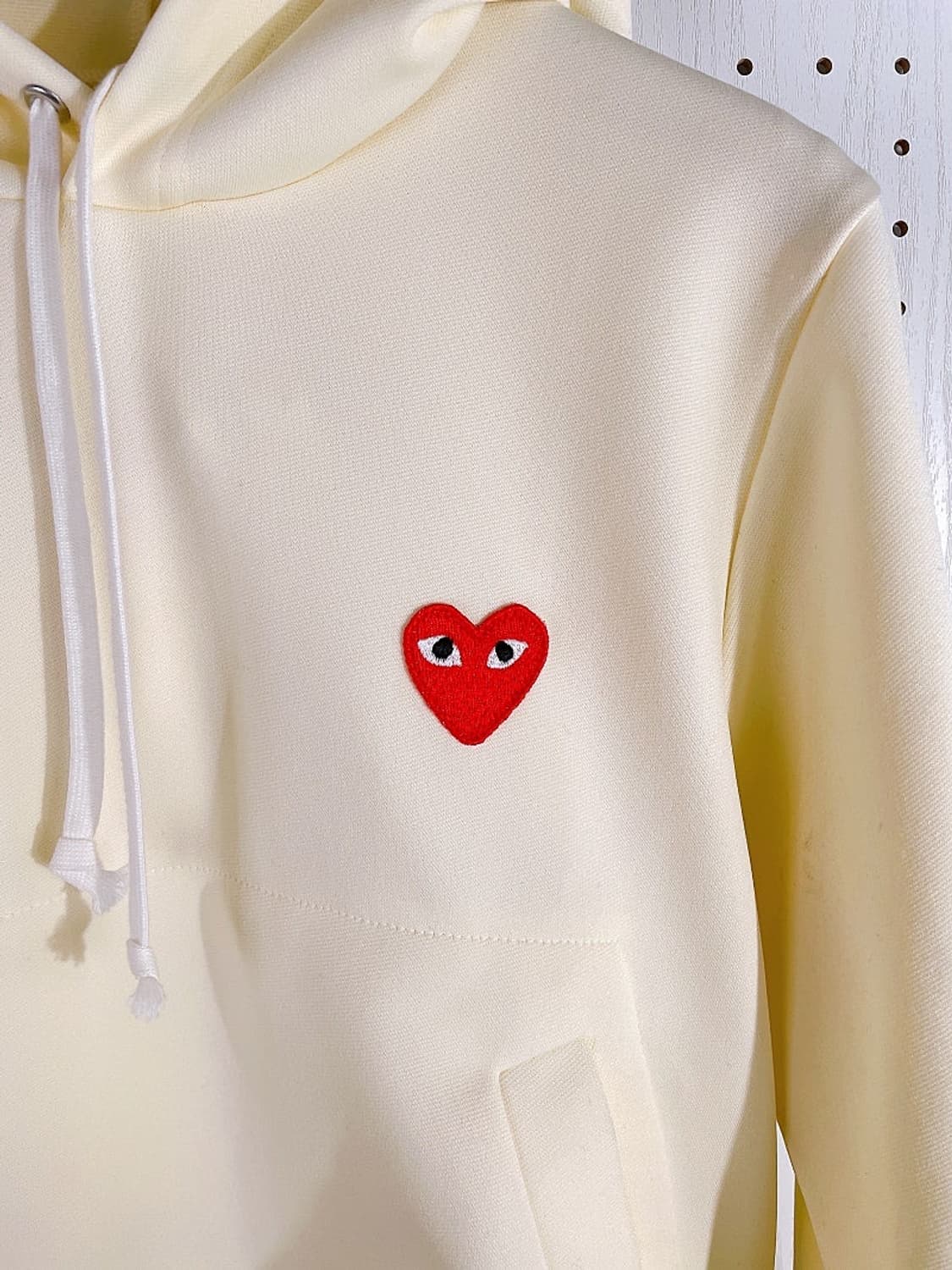 (정품/새상품) 꼼데가르송 여성 캥거루 후드 아이보리 상품이미지2