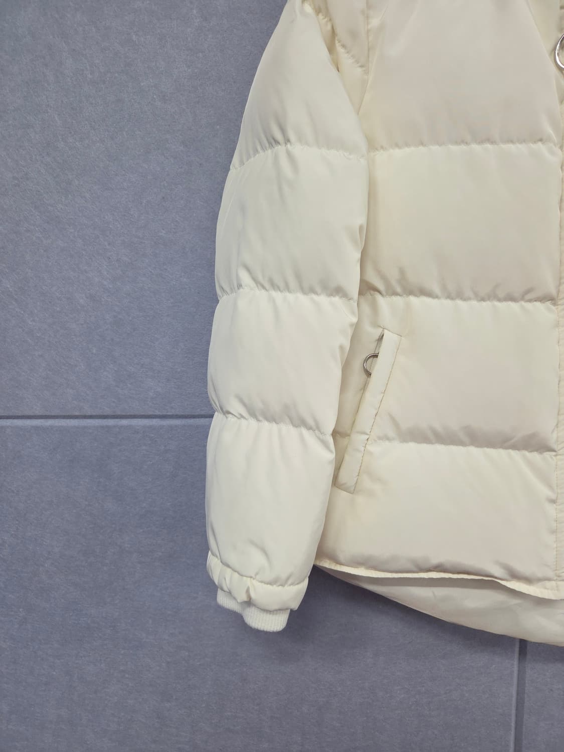 STILE BENETTON 스틸 베네통 덕다운 보머 숏패딩 상품이미지3