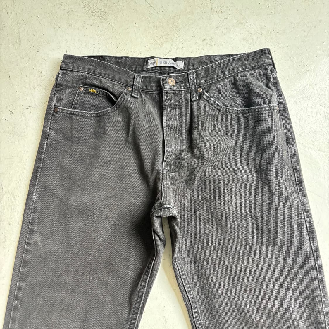 00s LEE 빈티지 흑청 데님팬츠 36x30 상품이미지2