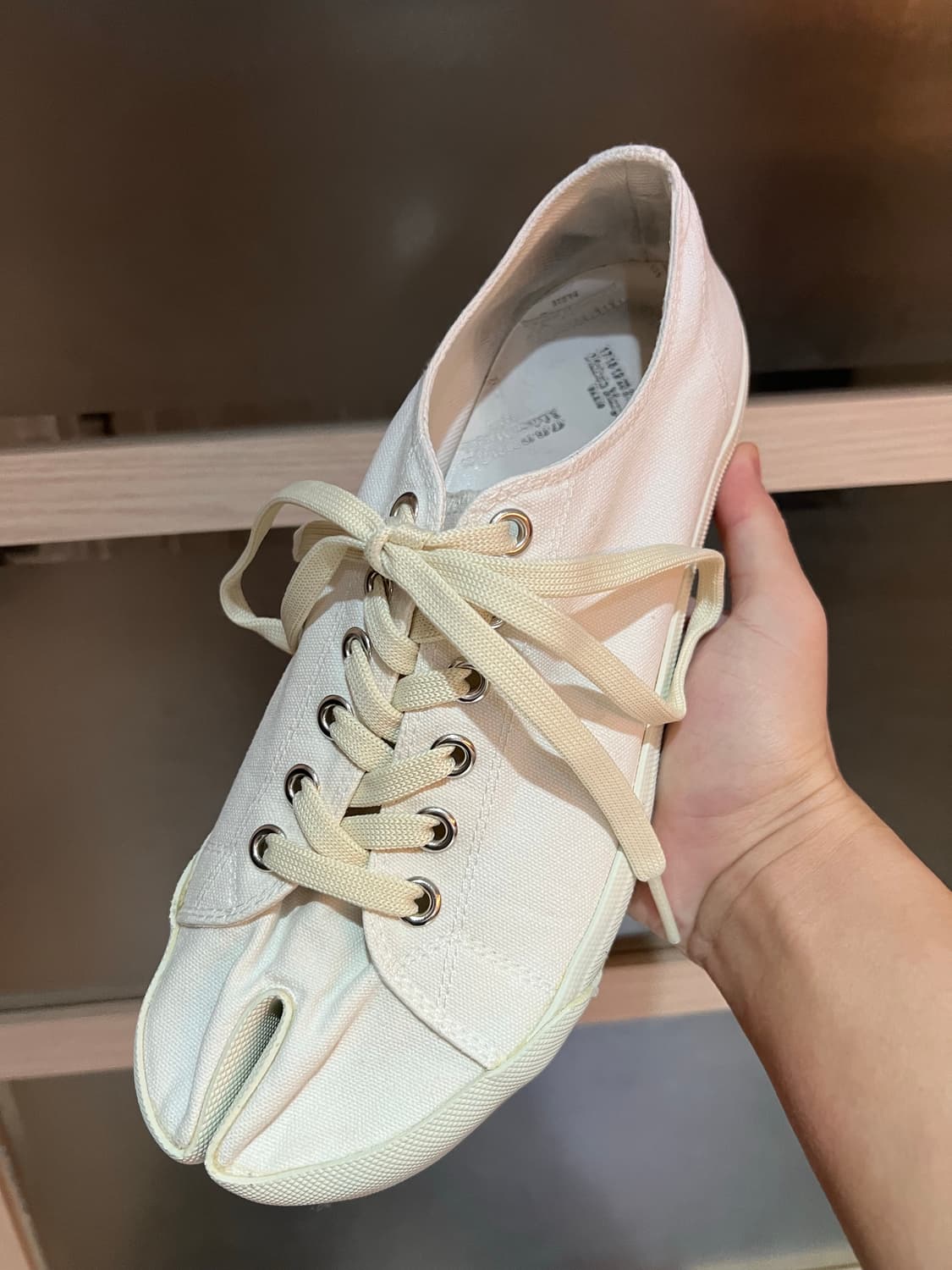 마르지엘라/ 타비 화이트 스니커즈 / 41 상품이미지5