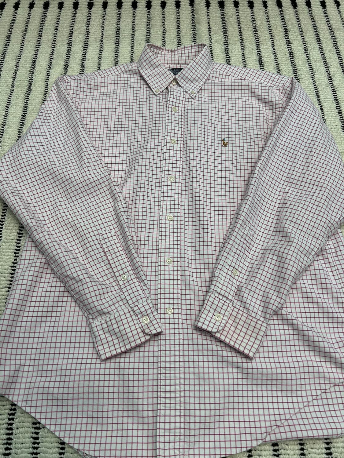 폴로(Polo)랄프로렌 야머스핏 옥스포드 체크 셔츠 상품이미지2