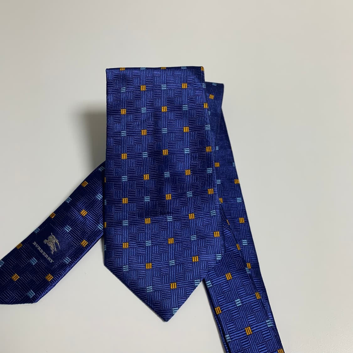 버버리(BURBERRY) 신형라벨 최상급 명품넥타이 체크무늬 9.4cm 상품이미지9