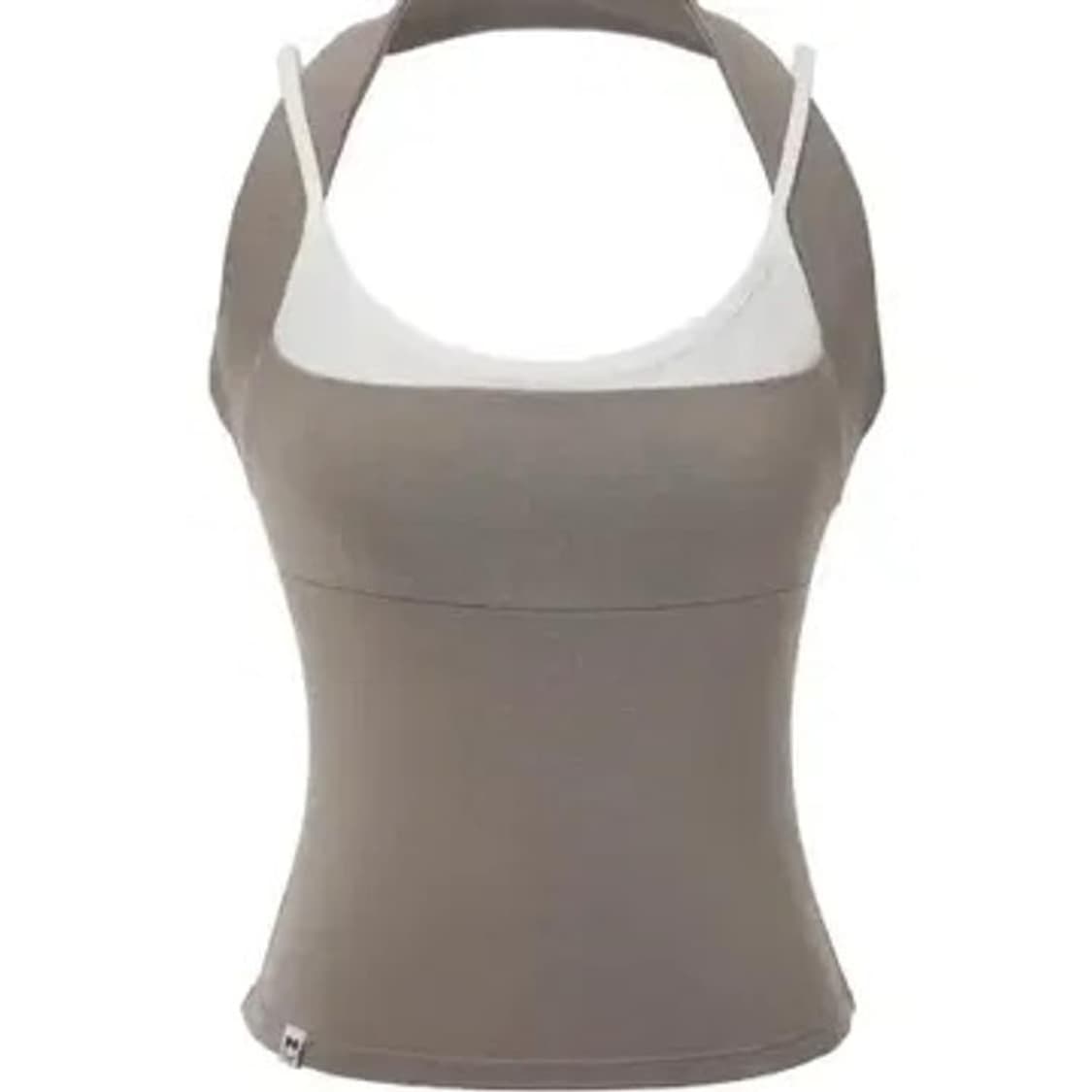 쓰리타임즈 진저 홀터 탑 코코아 상품이미지1