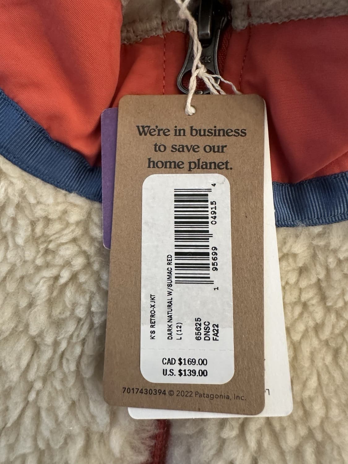 22FW 파타고니아 레트로-X 네추럴/레드 상품이미지4