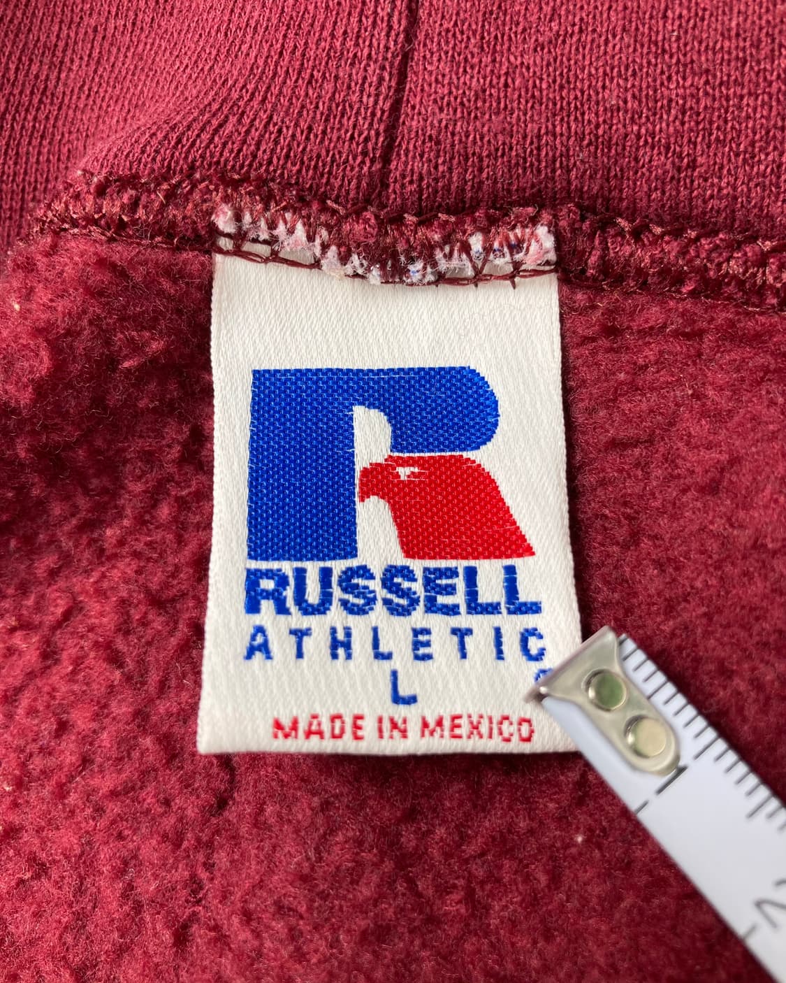 90s Russell Zip Up Hoodie (burgundy) 상품이미지3