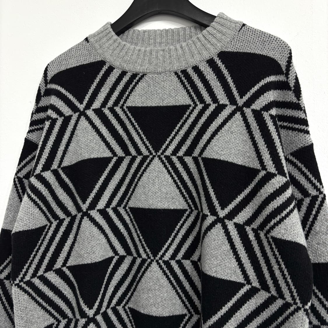 [새상품] 패턴 코튼니트 2컬러 상품이미지2