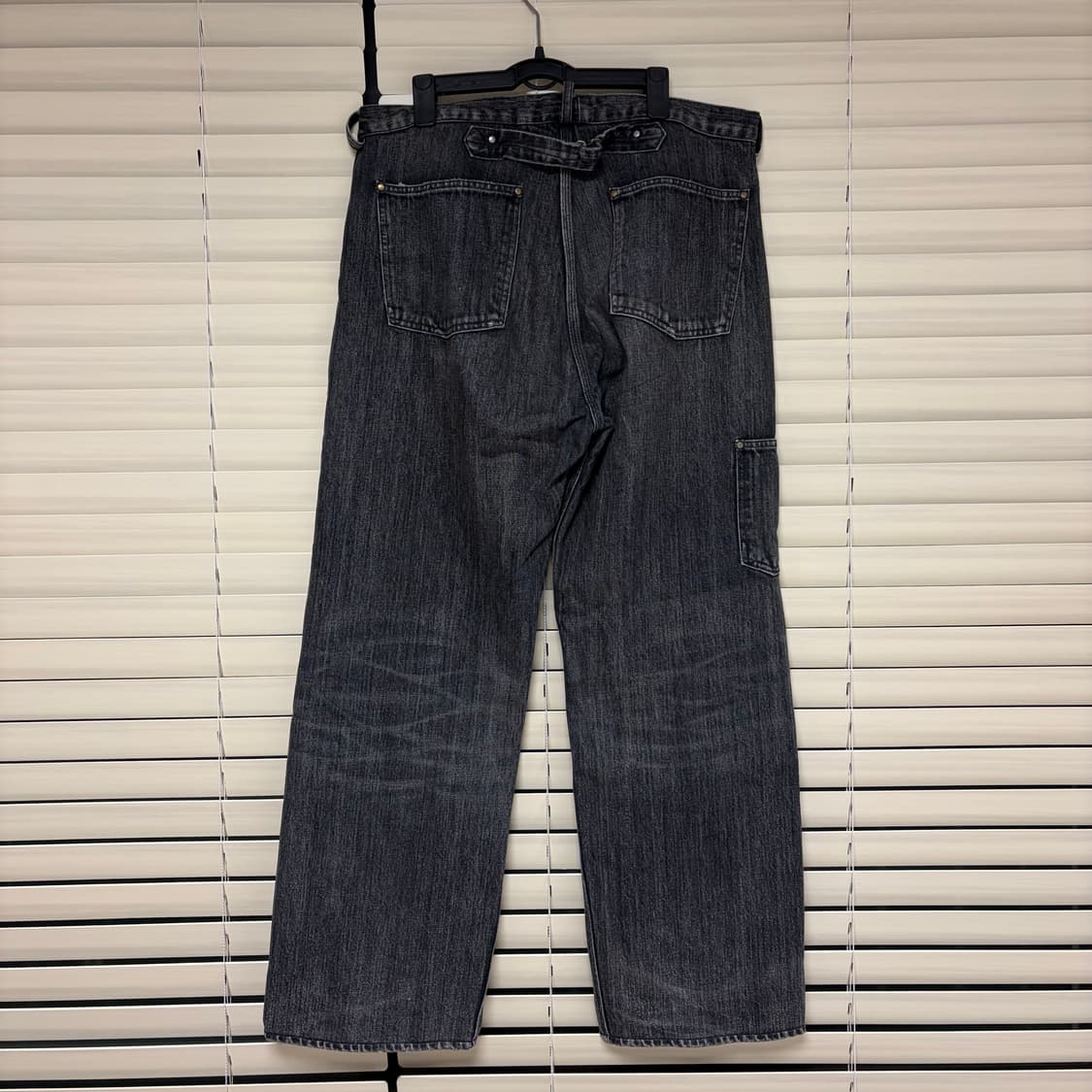 바우와우 Bowwow 30s 리페어 더블니 데님 워크 팬츠 L 상품이미지9