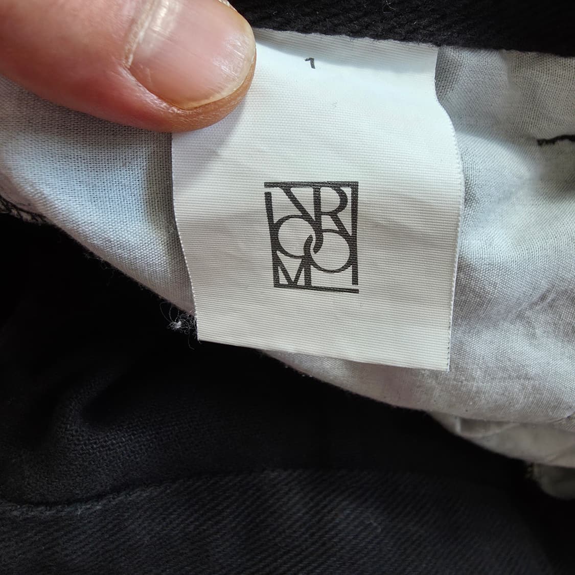 (1)여성 라룸 블랙 와이드 데님 팬츠 상품이미지4