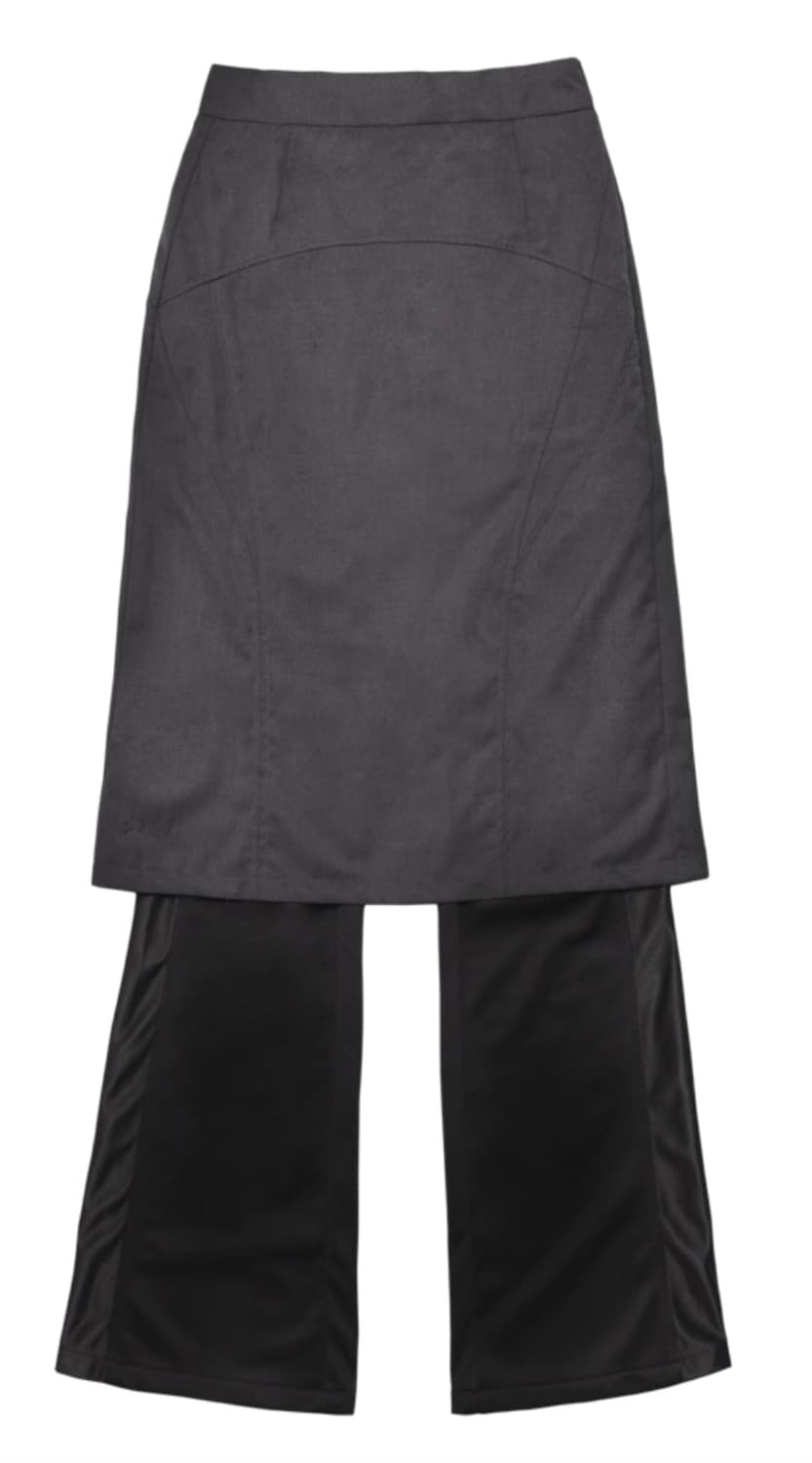 오호스 ojos 플리츠 스커트팬츠 블랙 2사이즈 상품이미지2