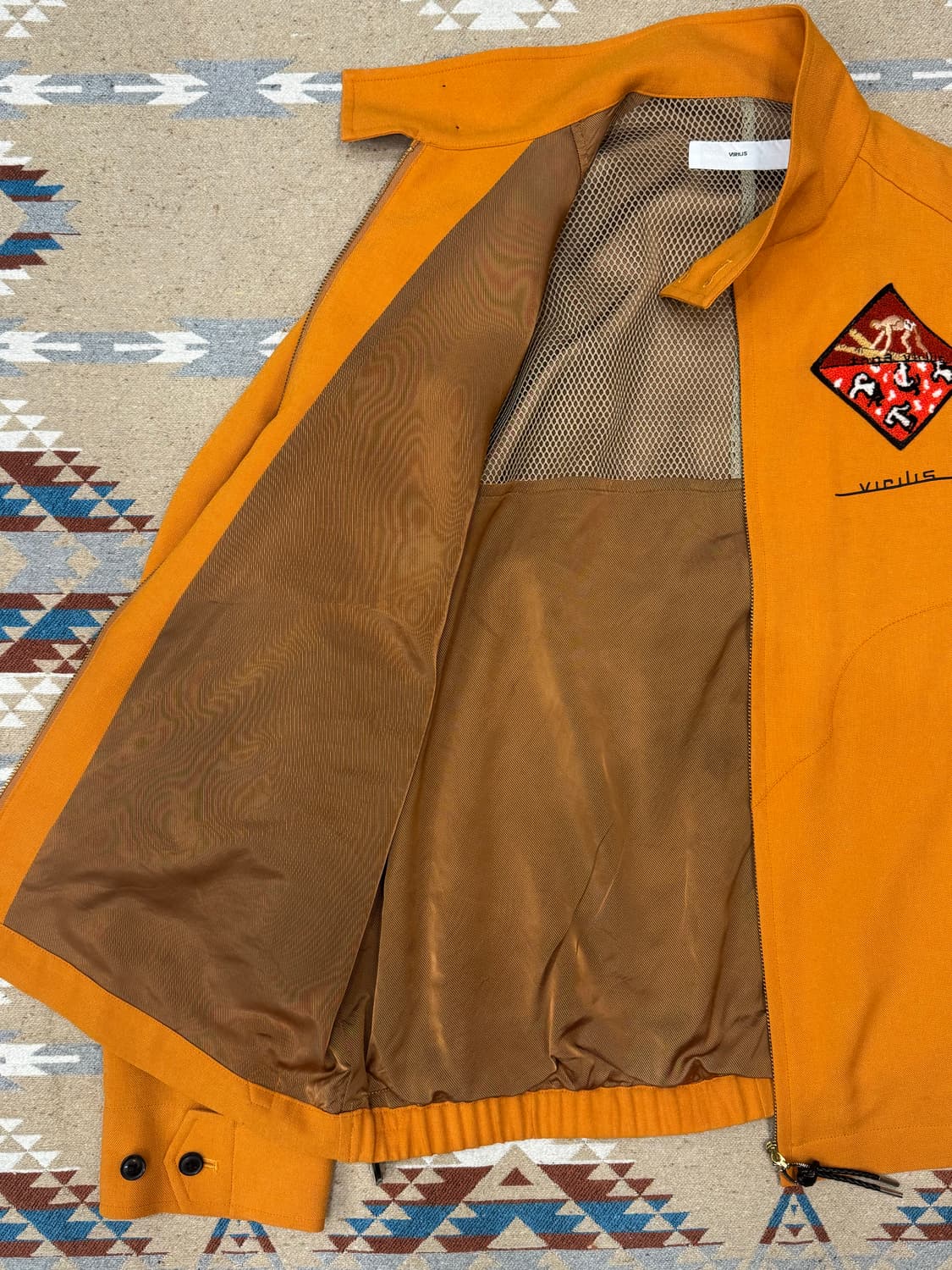 [46][L] 토가 비릴리스 슬랩 OX 블루종 자켓 오렌지  상품이미지8