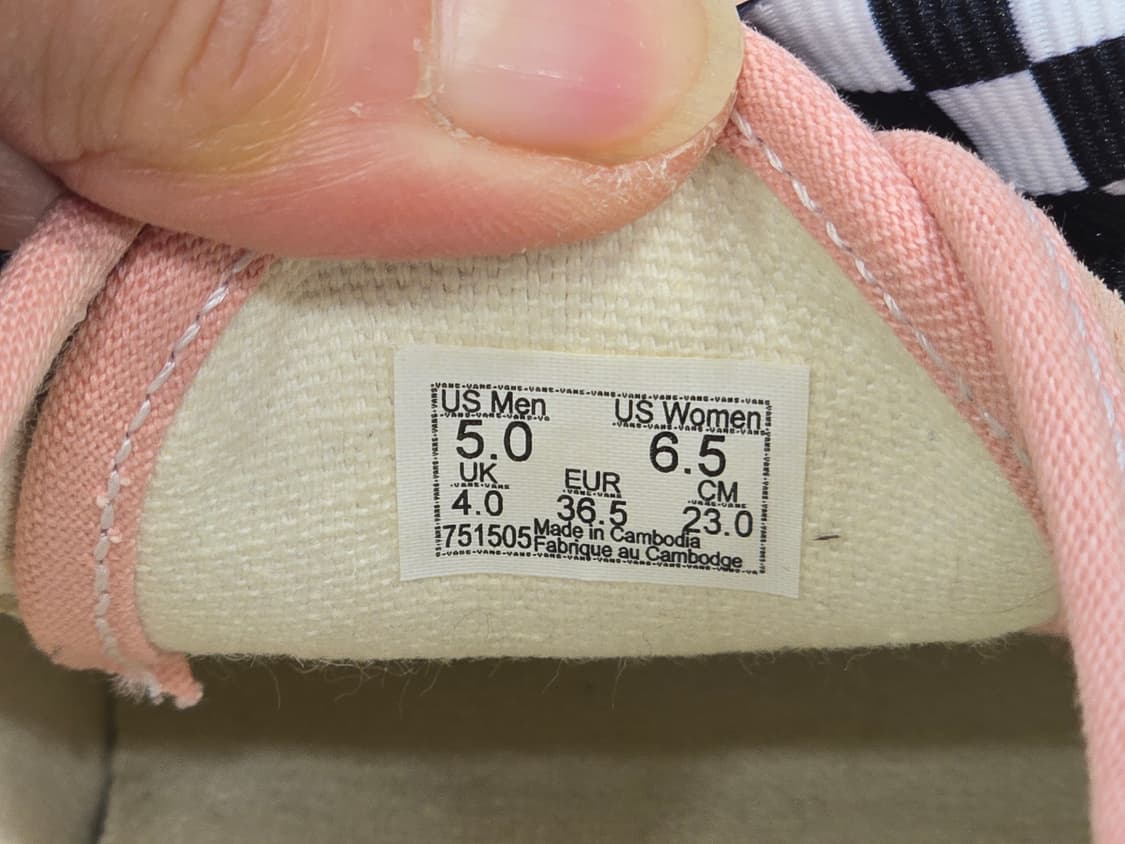 반스 키높이 어센틱 핑크 스니커즈 230 상품이미지7