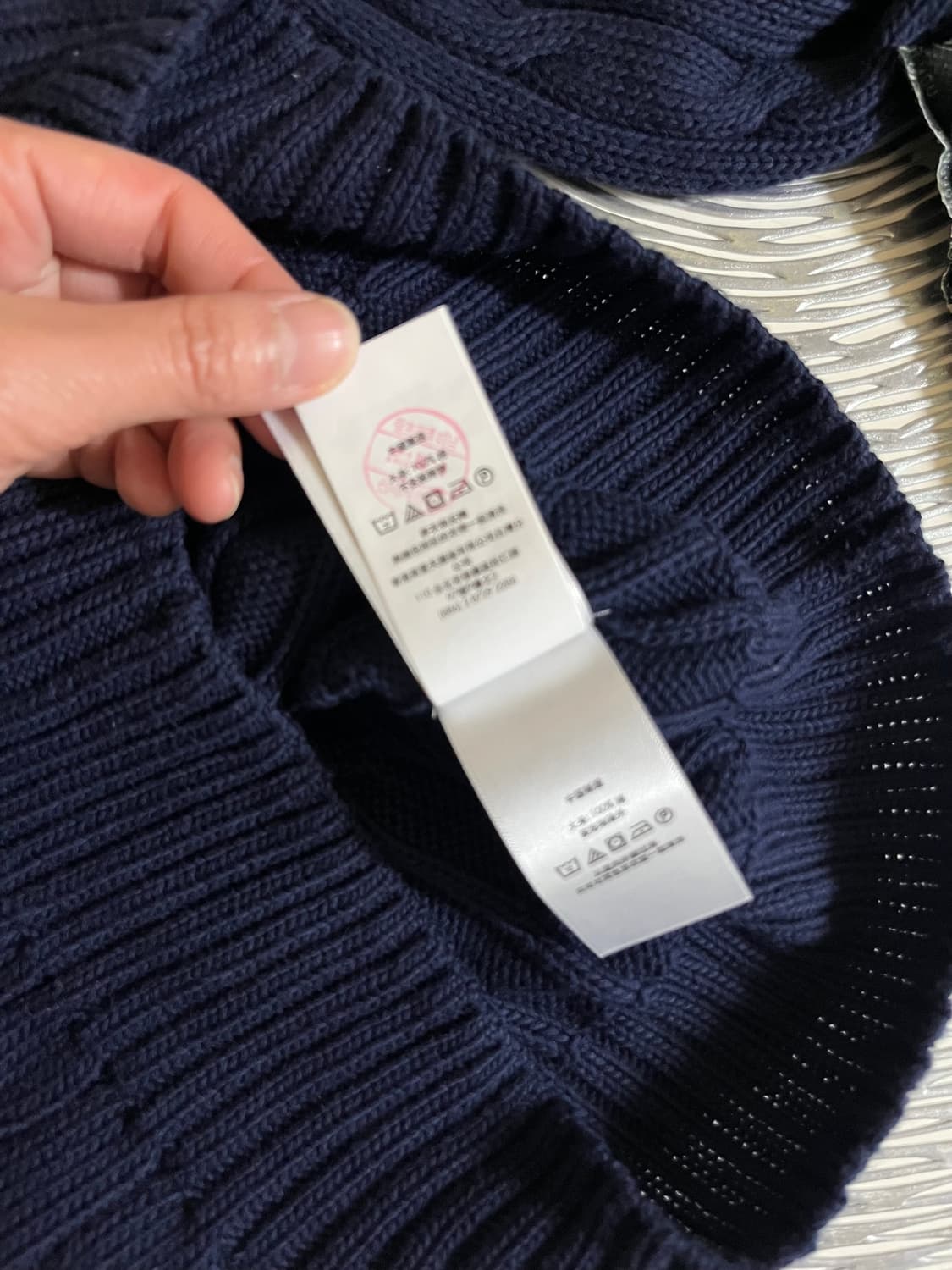 폴로 랄프로렌 피마코튼 케이블니트 국내매장판 상품이미지8