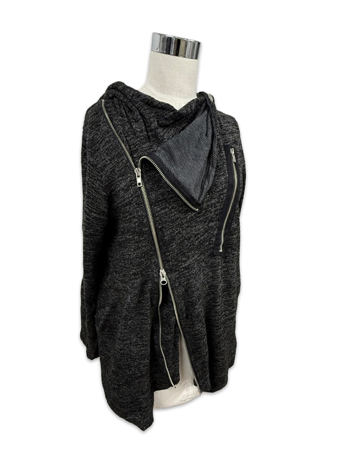 빈티지 ALGONQUINS 지퍼 라인 포인트 펑크 후드집업 상품이미지6