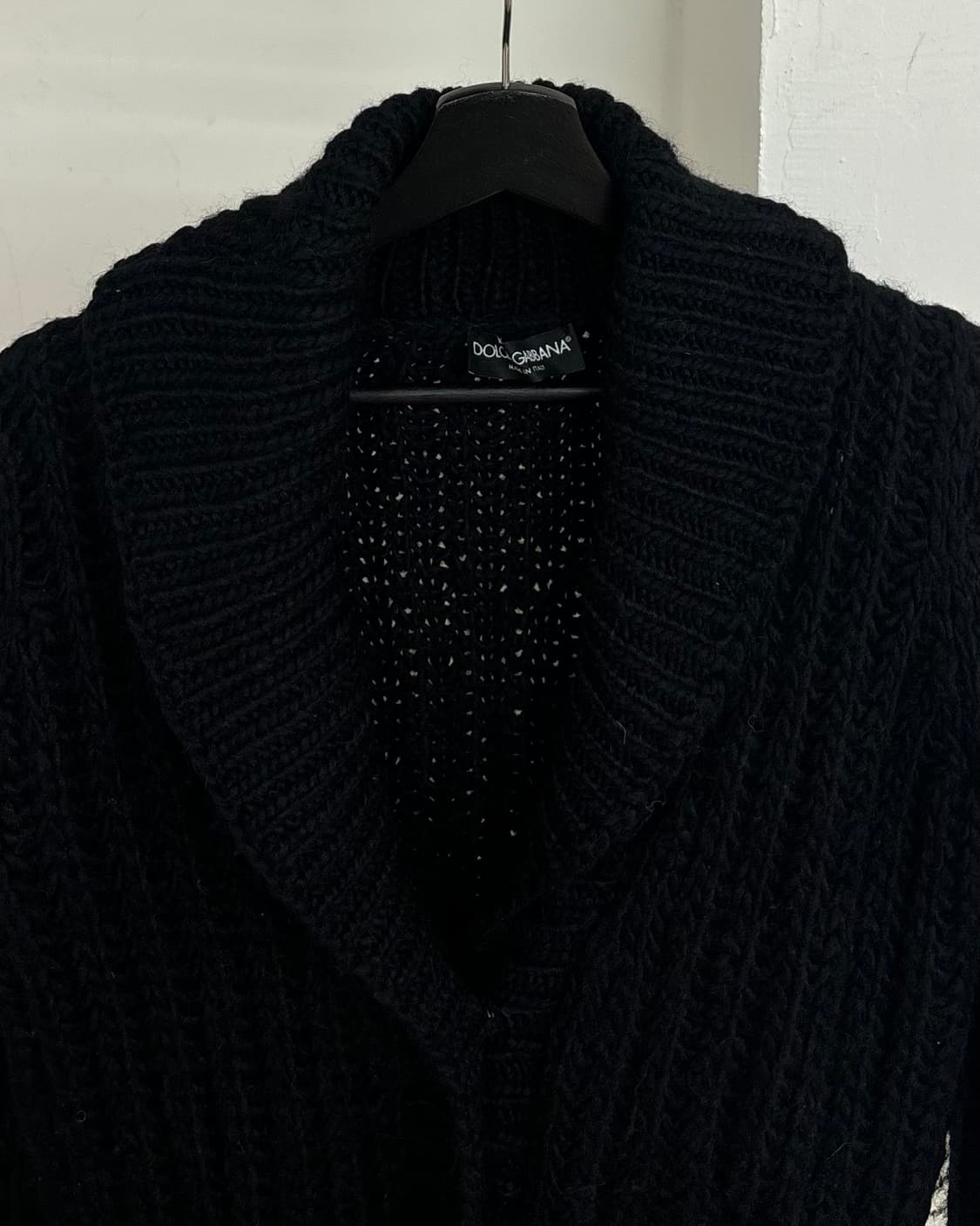 돌체 앤 가바나 버진 울 숄 칼라 가디건 상품이미지2