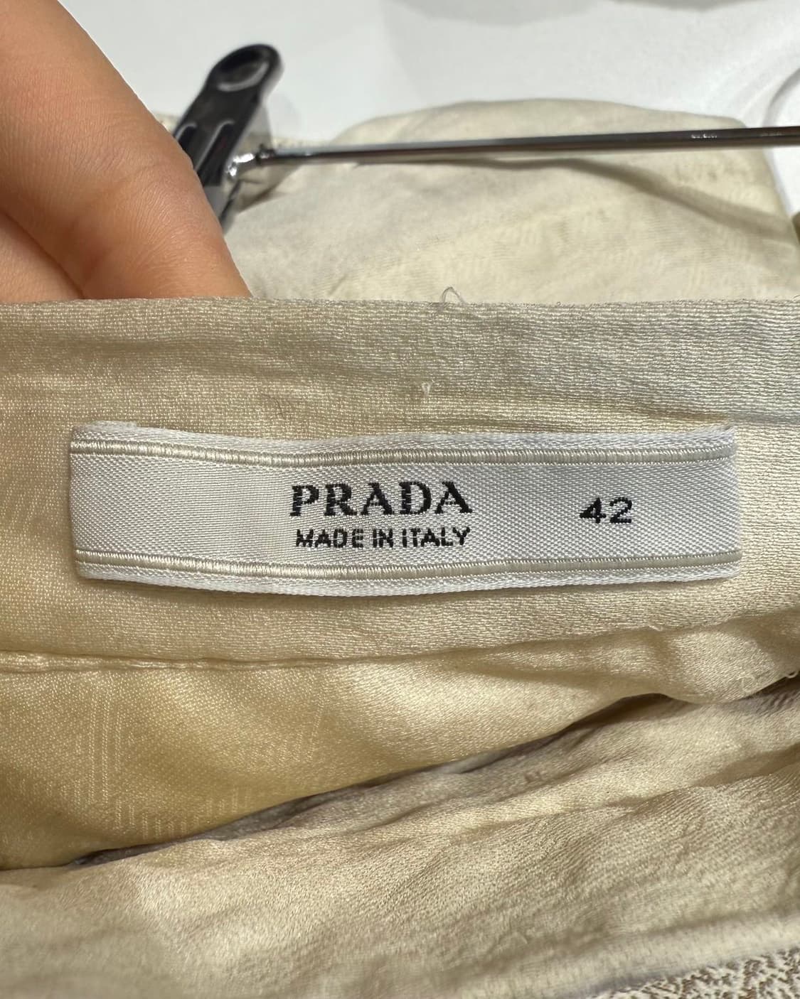 프라다 브라운 실크 그라데이션 스커트  상품이미지8