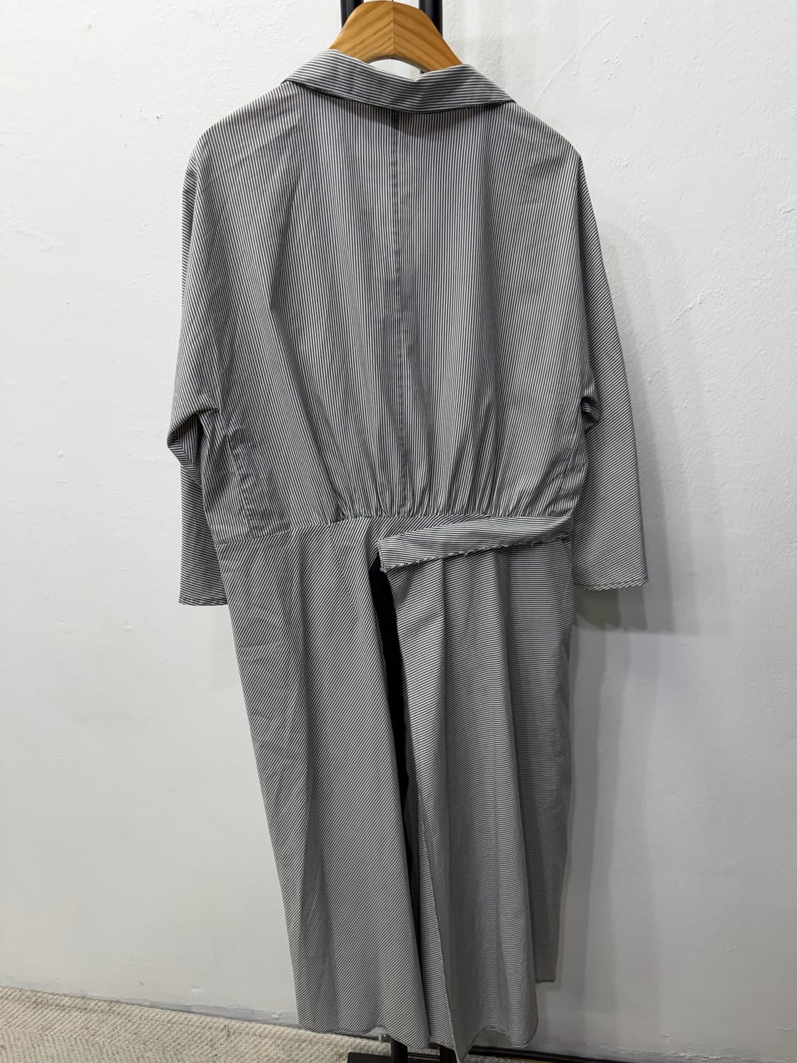 정품) TIME 타임 한섬 스트라이프 랩 셔츠 원피스 82 상품이미지5