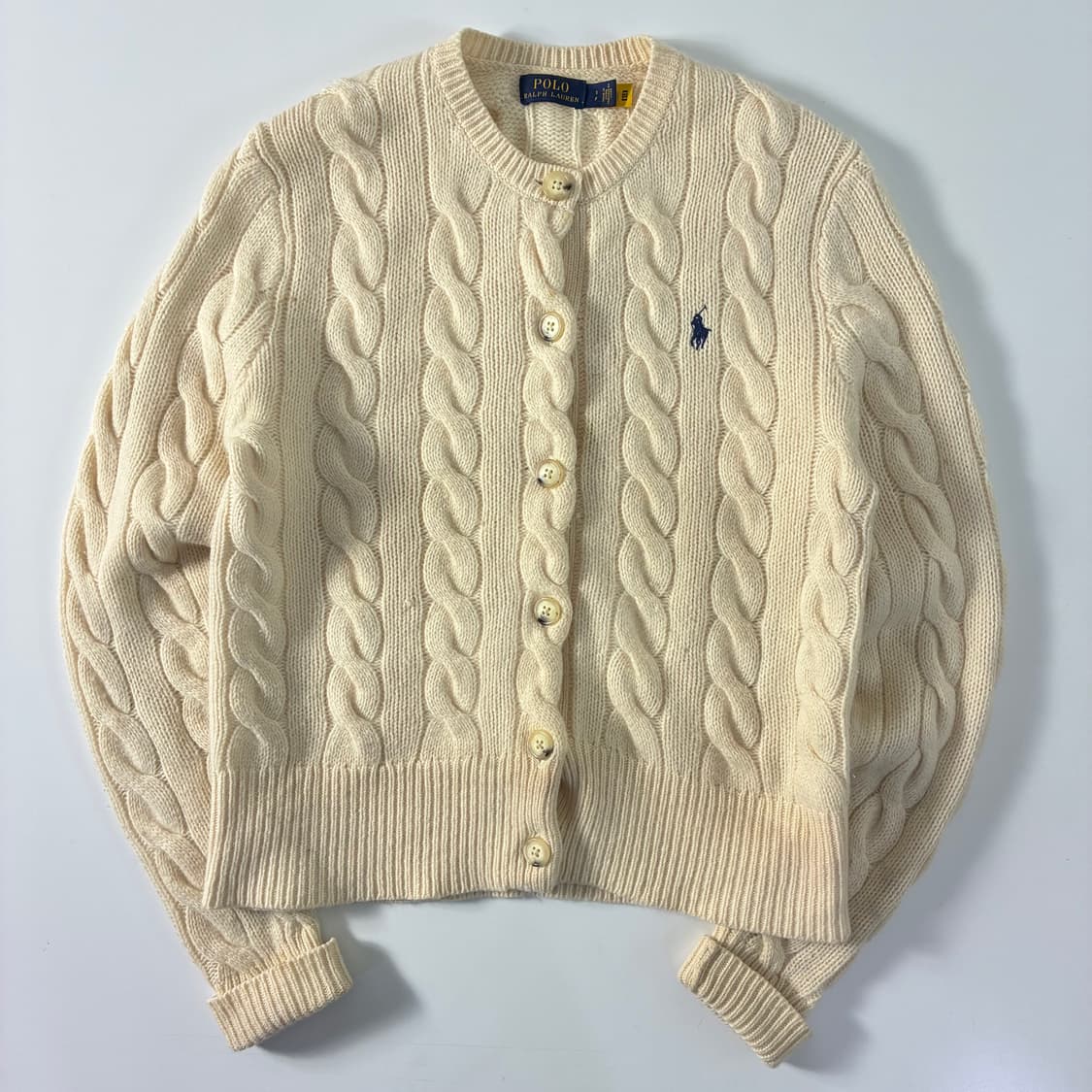 Polo 폴로 랄프로렌 우먼스 현행 캐시미어 업버튼 가디건 상품이미지1