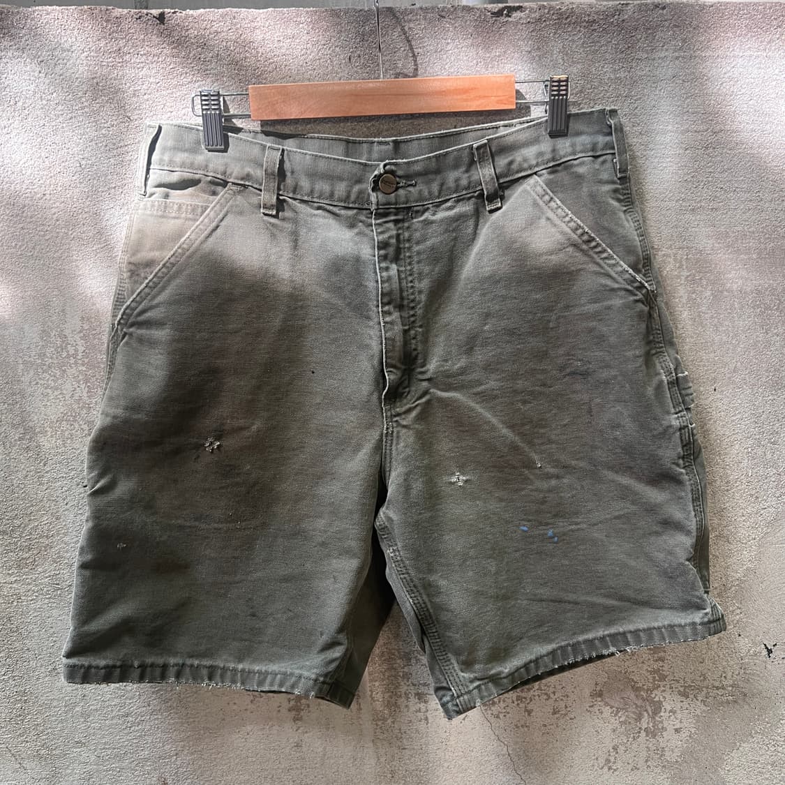 00‘s 칼하트 B25 덕 카펜터 숏 모스그린 상품이미지1