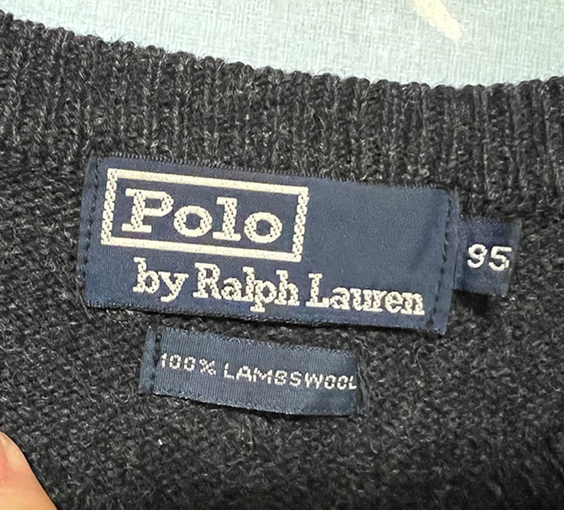 POLO 폴로 90s 남자 램스울 스펠아웃 니트 M 95-100 상품이미지3