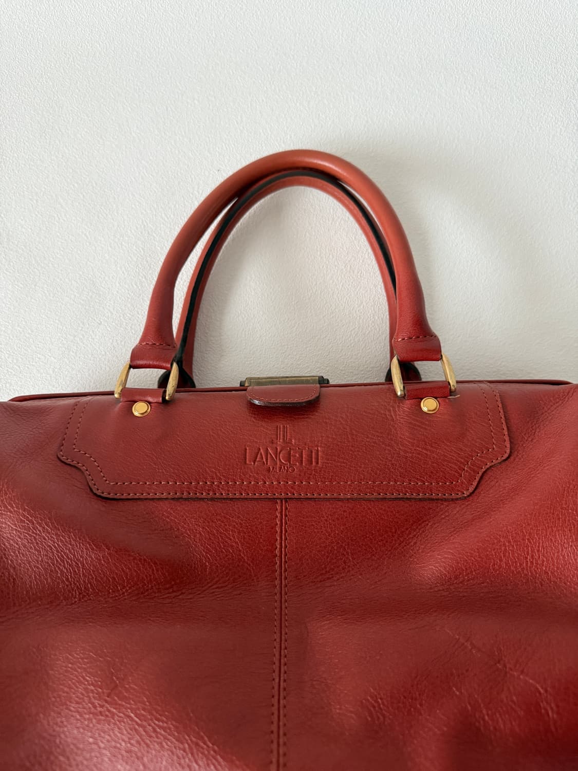란체티(LANCETTI) 레더 닥터 보스톤백 상품이미지3