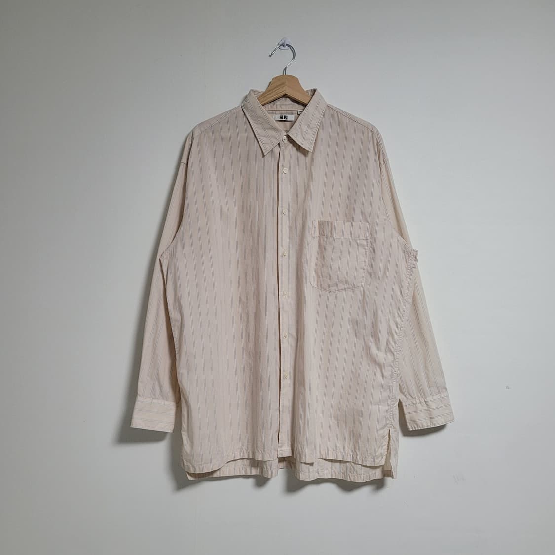 (XL) UNIQLO U 유니클로 유메르 스트라이프 셔츠 남방 상품이미지1
