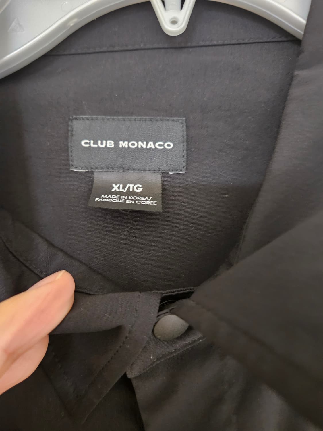 클럽모나코 블랙 셔츠형 자켓 상품이미지2